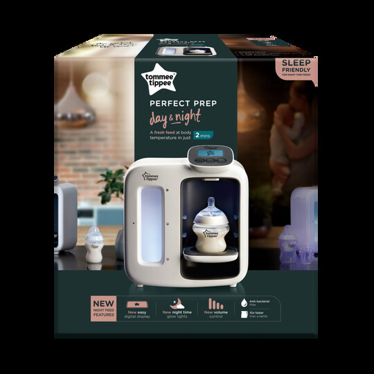جهاز تحضير زجاجات الرضاعة بيرفيكت بريب للنهار والليل من تومي تيبي - أبيض image number 3